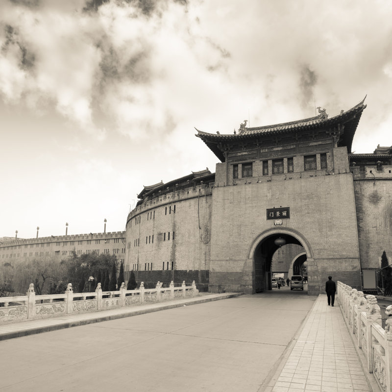 Covell Ancient City Of Gates by Chuyu - Wrapped Canvas Print, 30cm H x 30cm W 3.8cm D