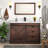 48" Bathroom Vanity With Sink, Faucet, Mirror, Sliding Barn Door, And Drawers-377854939-388699291