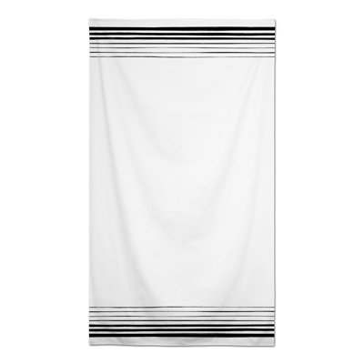 Nappe rectangulaire à rayures en polyester