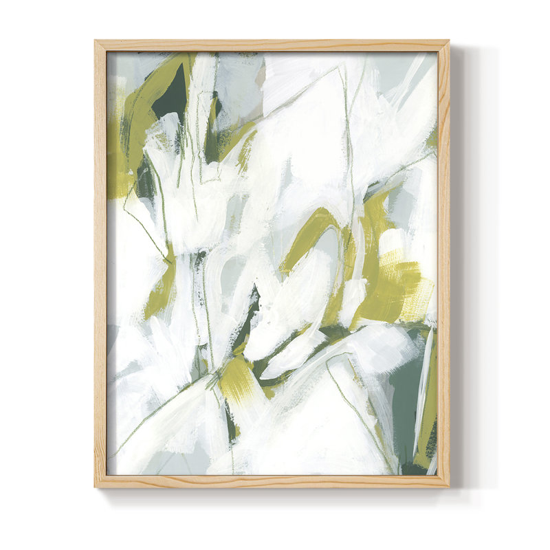 Reproduction encadrée Emerald Ice II - bois massif, H 11 po x l 9 po