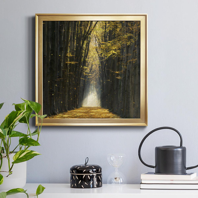 «Fall Kicks In», reproduction de photo sur toile encadrée, Or, H 30,5 po x l 30,5 po x P 1,5 po