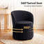  Tabouret d'appoint rembourré en bois massif de 22,8 po de largeur Mid Century-1639450633