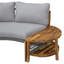 Ensemble de conversation d'extérieur 6 personnes avec coussins et 1 table basse-1183468102