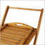 Chariot-bar Riviera en bois d'acacia durable, espace de rangement spacieux et mobilité facile pour des réceptions polyvalentes à domicile