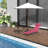 Portable Lawn Chair, Pink, With Breathable Mesh And Adjustable Back Pink Outdoor Sun Tanning Chair By , Folding Reclining