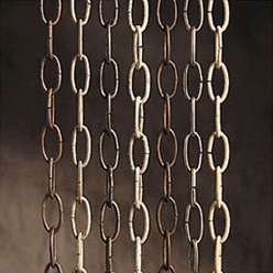 3' Chain, Natural Brass