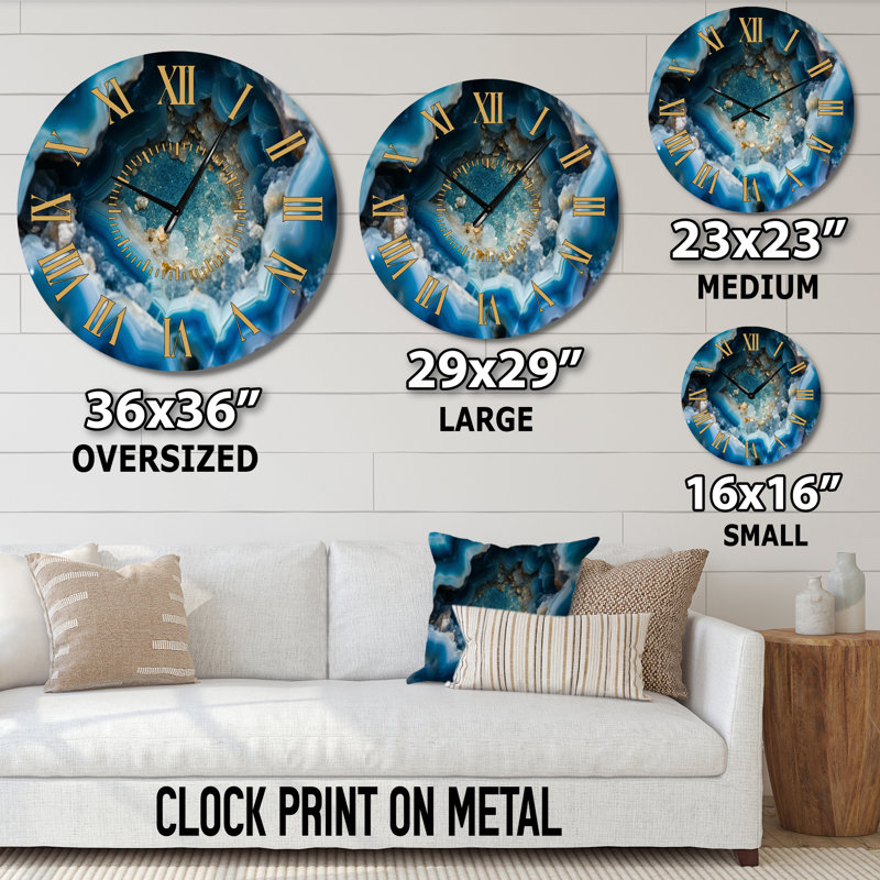 Horloge murale Geode Gems I, Médium