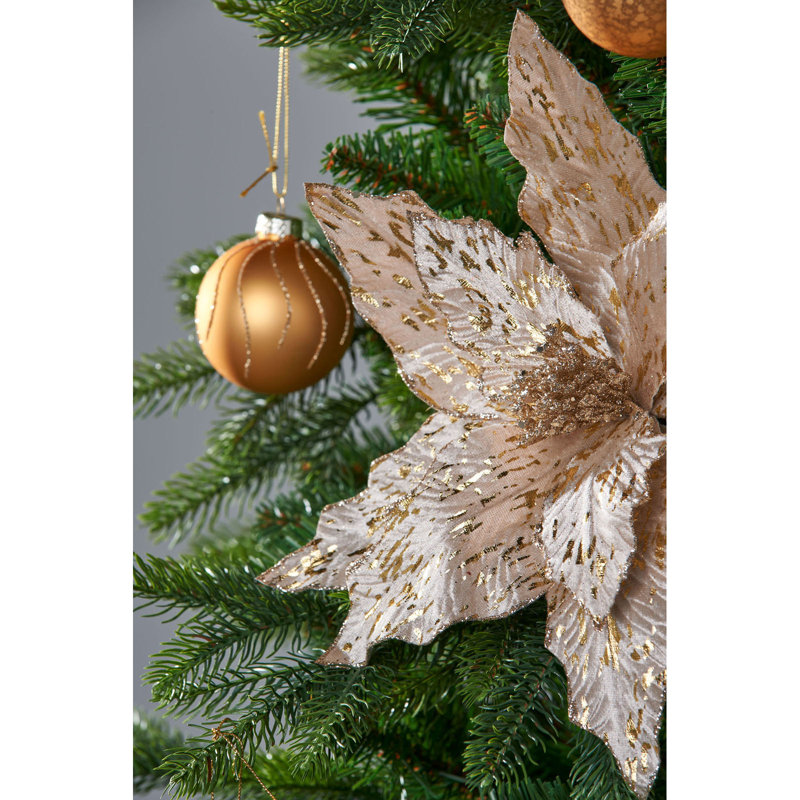 Fabric Poinsettia Arrangement