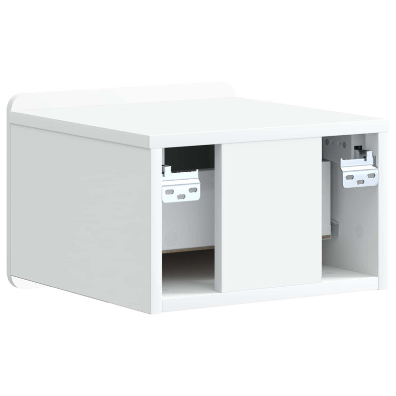 33cm W Engineered Wood Bedside Table