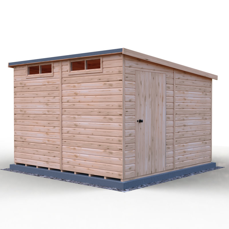 10 ft x 10 ft Pent Security Shed