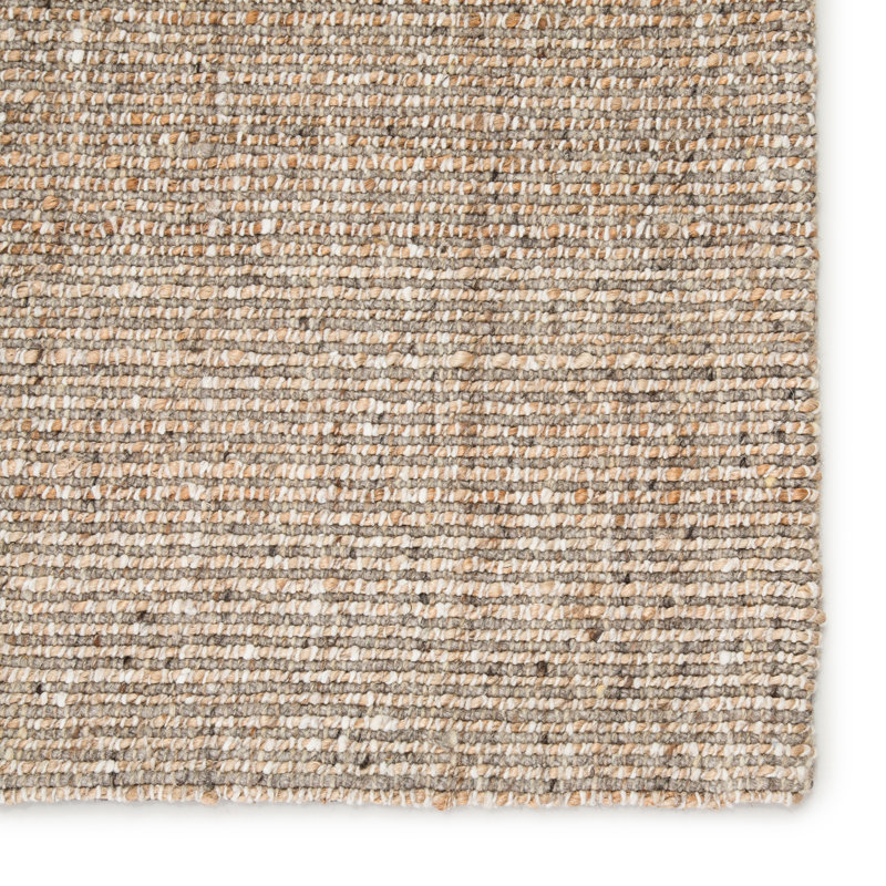 Tapis brun clair tissé à la main Belpre, Rectangle 12 pi x 15 pi