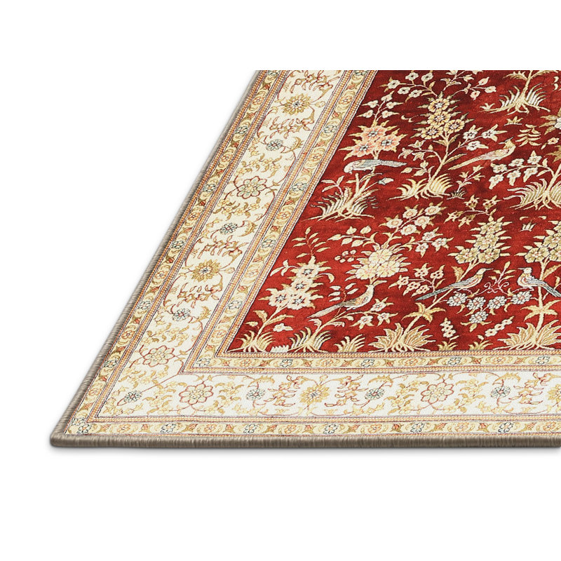 Awais Floral Indoor Rug, Rectangle 5' x 8'