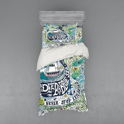 Coastal Polyester Duvet Cover