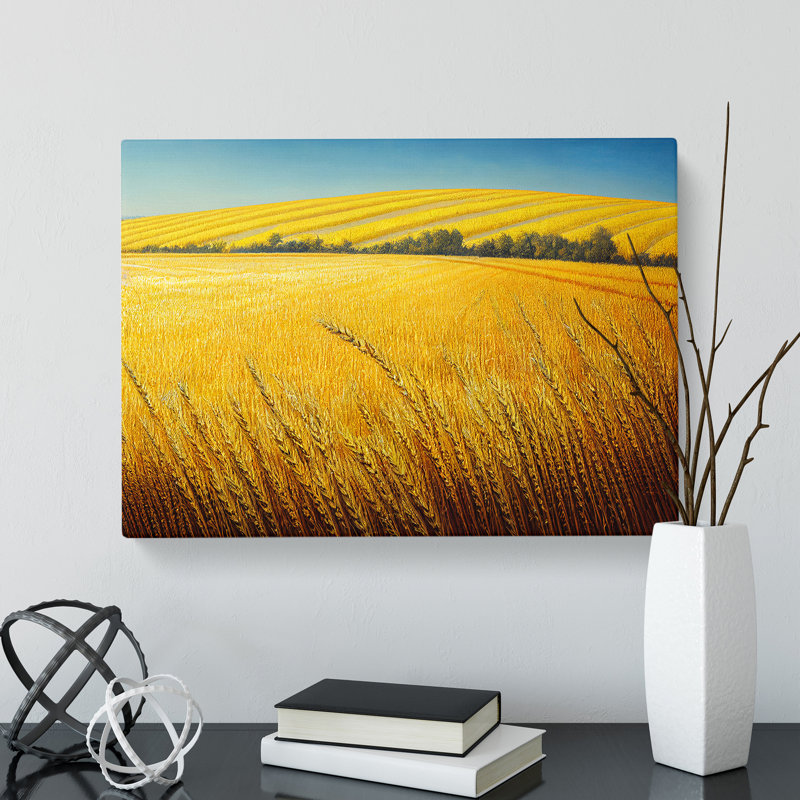 Beauty Of A Wheat Field Vol.5 - Wrapped Canvas, 50cm H x 76cm W x 3cm D
