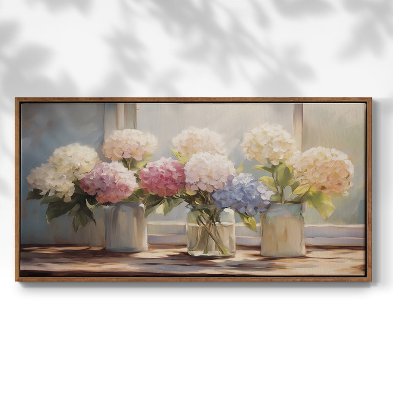Botanical Series-CCXLV III - Toile tendue avec châssis encadré - Prêt à être accroché, H 17 po x l 33 po, Noyer