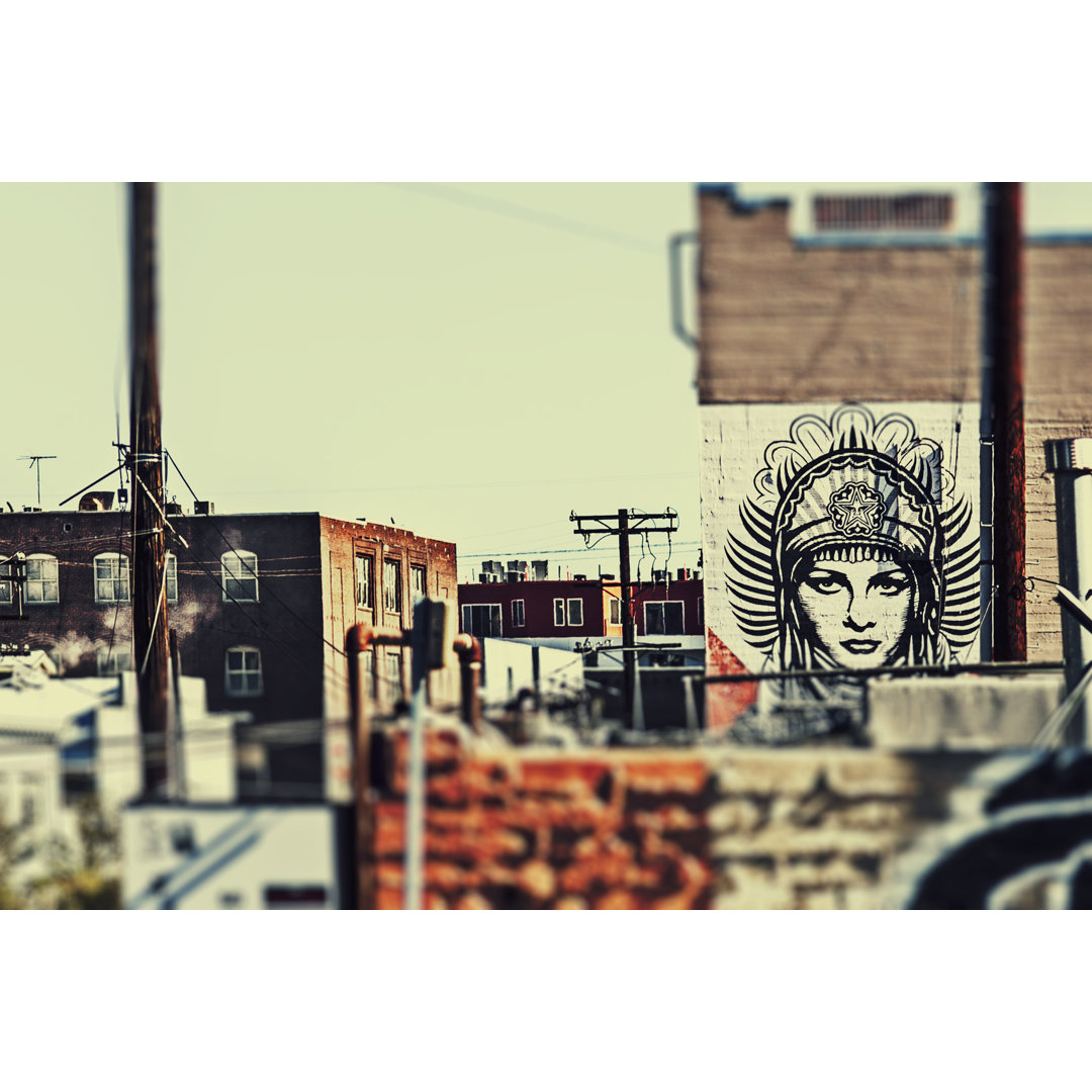 Urban Tags III by Honey Malek - Wrapped Canvas Photograph