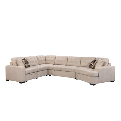 Canapé modulaire rembourré en U de 149 po Modern Modern