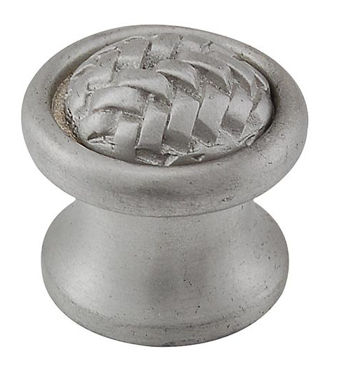 Cestino Mushroom Knob, 0.875" H x 0.875" W x 0.875" D, Satin Nickel
