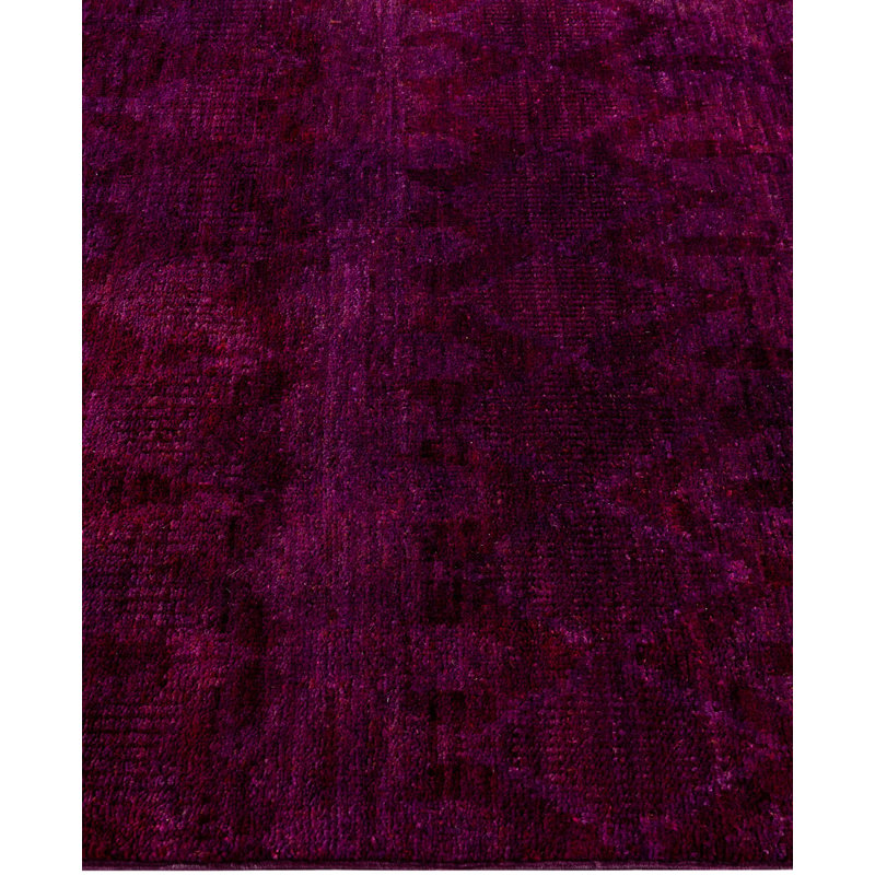 Overdyed One-of-a-Kind 4' 0" X 6' 0" Hand Knotted Area Rug