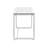 Garey Glass Top Metal Base Writing Desk-424784093
