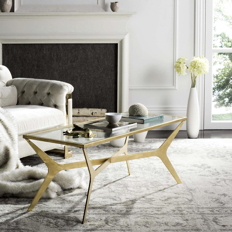 Oxendine Glass Top Coffee Table