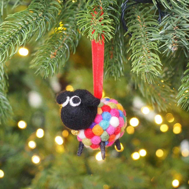 7 cm Handmade Wool / Felt Shatterproof Hanging Figurine Ornament