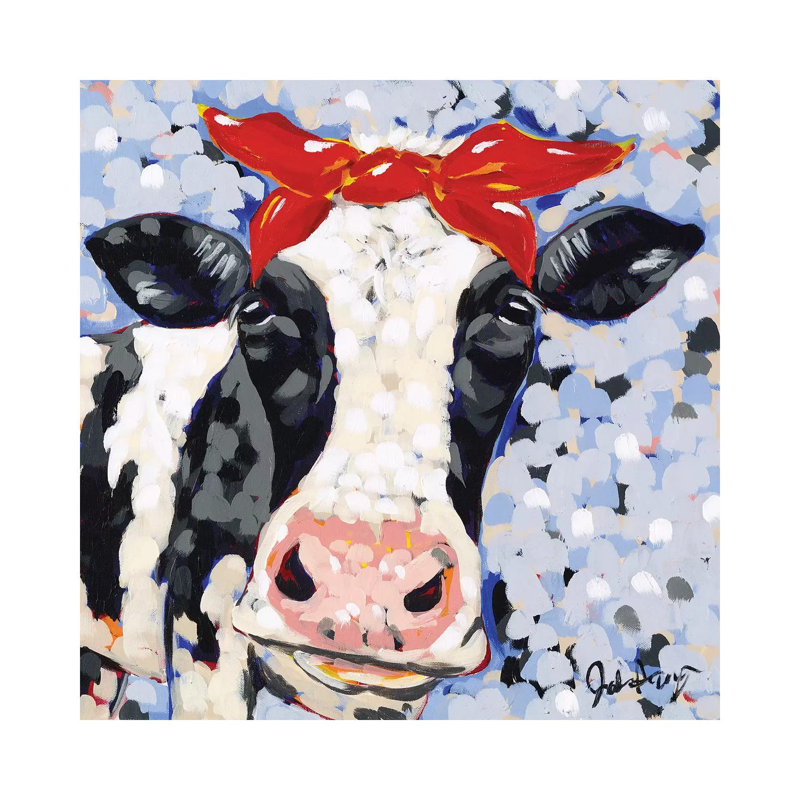 Bessie by Jodi Augustine - Painting on Canvas, 66.04cm H x 66.04cm W x 1.9cm D, Wrapped Canvas