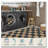 Checkerboard Easy Jute Carpet 3X5, Washable Non-Slip Farmhouse Neutral Rug, Indoor Outdoor Patio Entryway Living Room Bedroom Classroom Black Mat-278874830-278874825