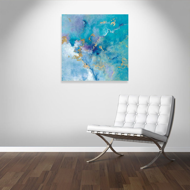 Golden Edge II - Peinture, Toile tendue, Aucun mat, H 40 po x l 40 po x P 1,375 po