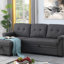 Canapé-lit modulaire réversible en lin avec méridienne avec rangement-18383782-18383780-18383777