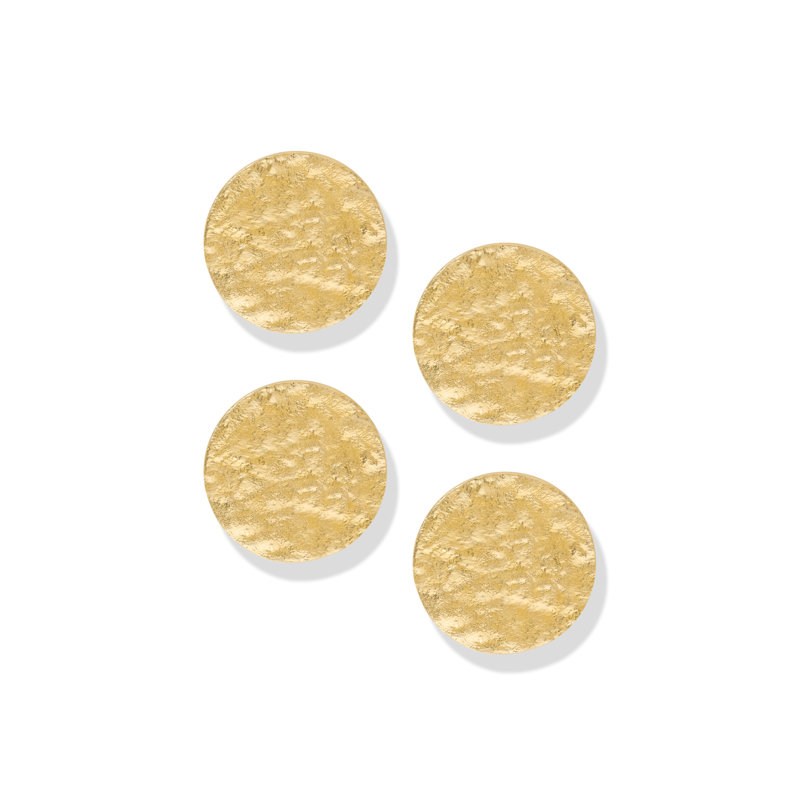 Molten Gold Coaster Set, Gold
