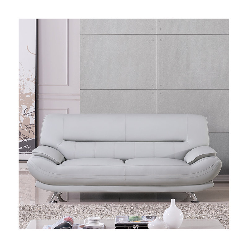 Knudson Pillow Top Arm, Light Gray, 36" H x 82" W x 38" D
