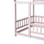 Lit en bois pour lit simple avec structure de toit, garde-corps de sécurité, naturel-1128737593-1128737592