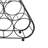 Denareus 6 - Bottle Solid Wood Wine Bottle Rack in Black