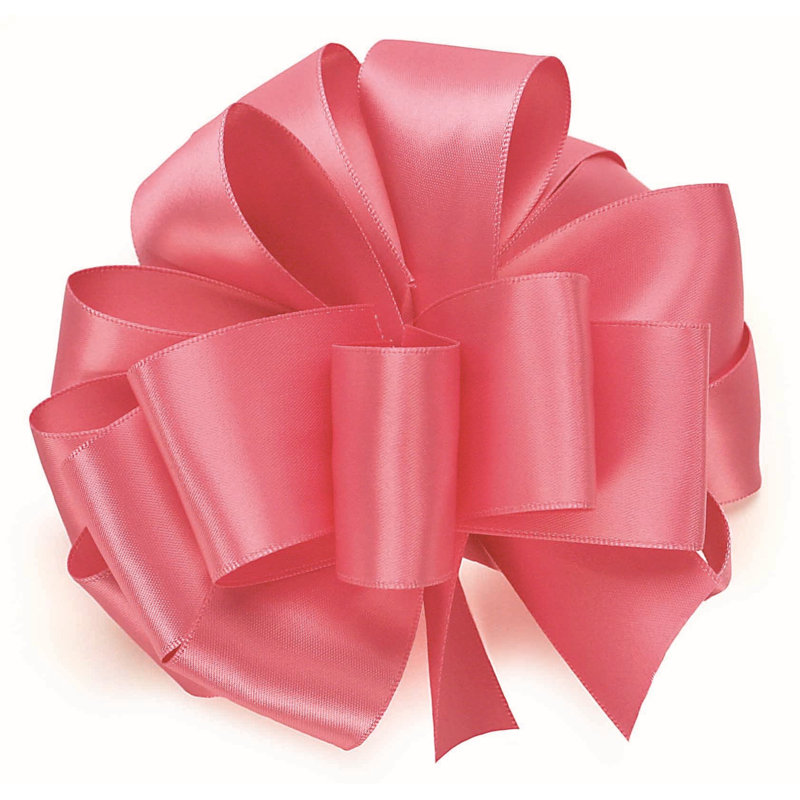 Ruban double face, Rose vif