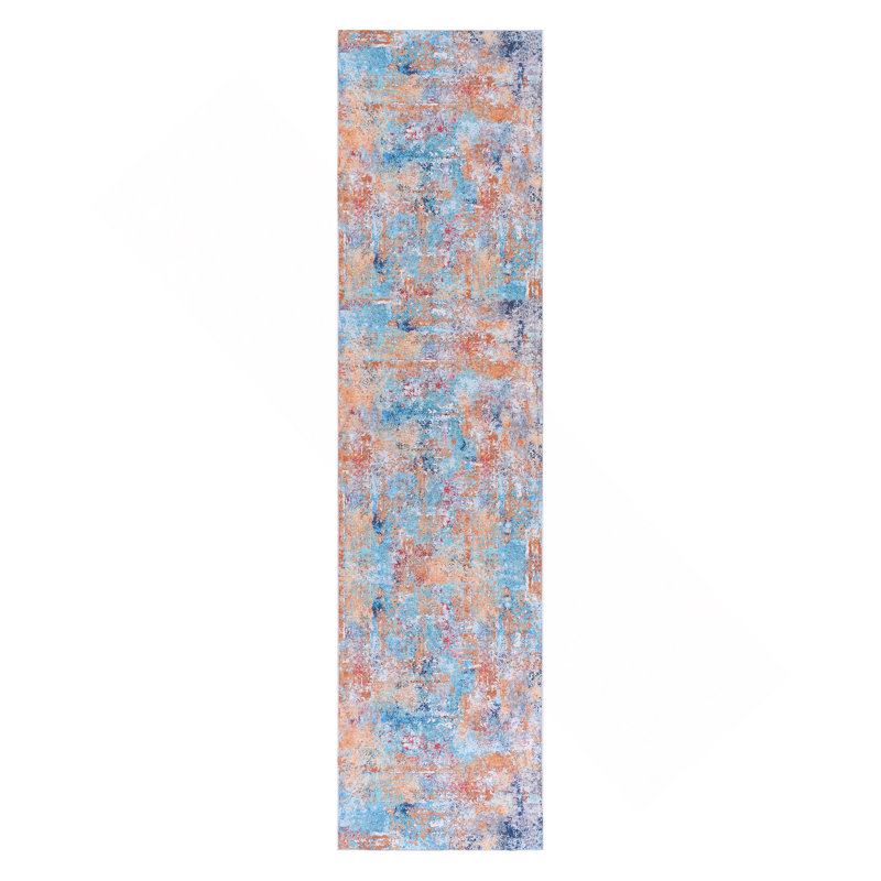 Multi Washable Rug 2'6'' X 10' Runner Rug (Multi, 2'6'' X 10'), Runner 2'6" x 10'