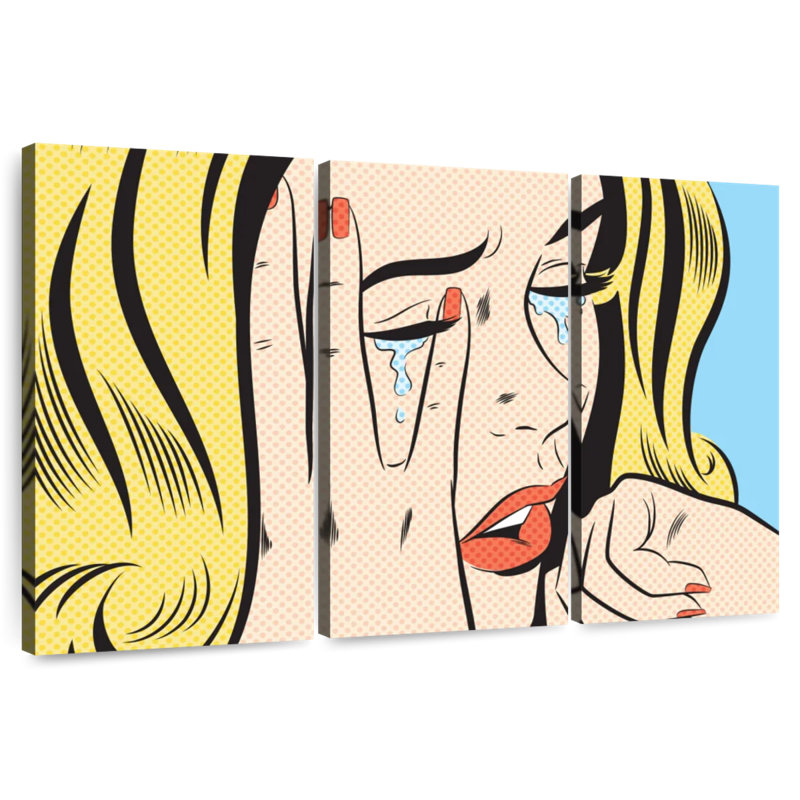 Leisha Femme qui pleure I, H 24 po x l 38 po