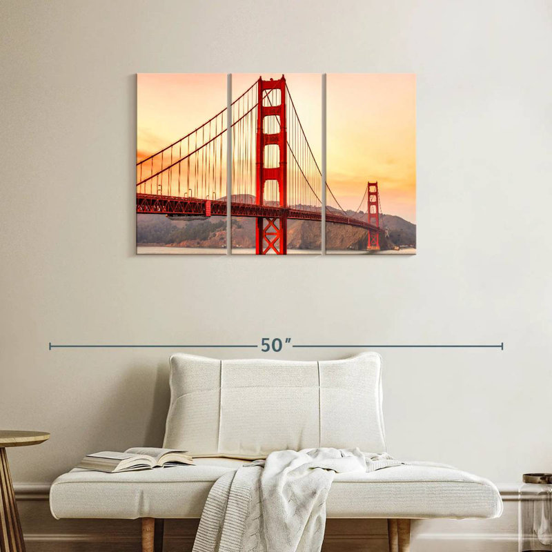 Lilie Golden Gate Bridge Structure, 24" H x 38" W