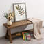 Banc de ferme en bois, long banc de rangement intérieur rustique pour entrée, salon, salle à manger