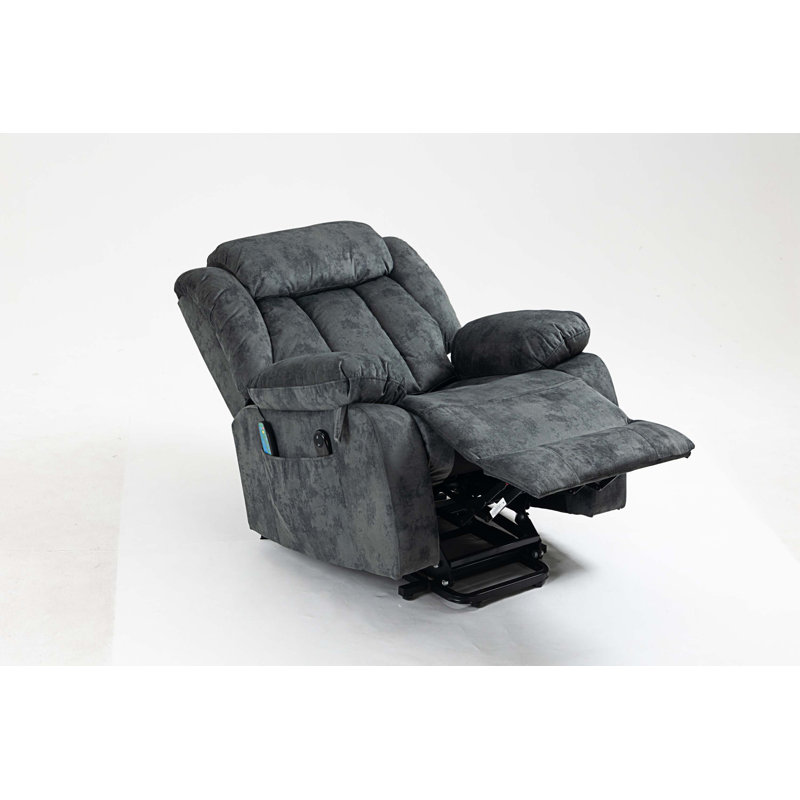 Fauteuil inclinable rembourré relevable, Gris