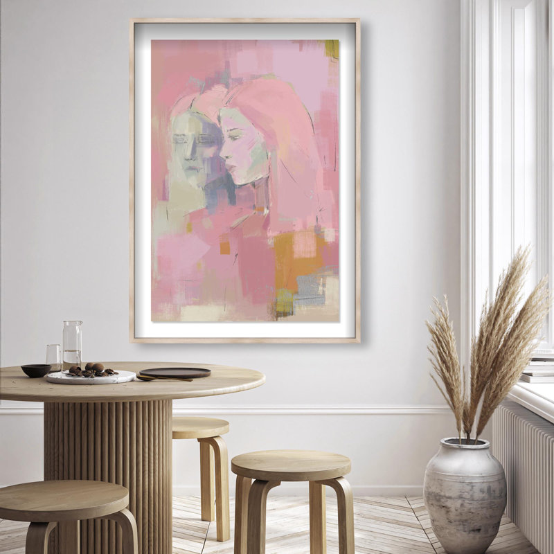 Oliver Gal Reflections Abstract Portrait - Luxury Shadowbox Framed Wall Art, 26" H x 18" W, Cream