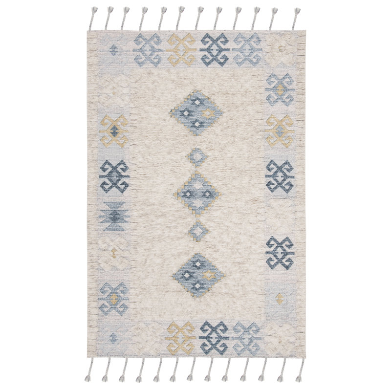 Joppatowne Hand Loomed Wool Southwestern Rug, Rectangle 4' x 6'