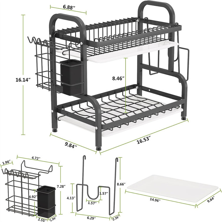 YITAHOME Adjustable Steel Dish Rack