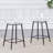 25.6" Modern Clear Acrylic Counter Height Bar Stools with Metal Frame and Footrest-1919339623-1919339548