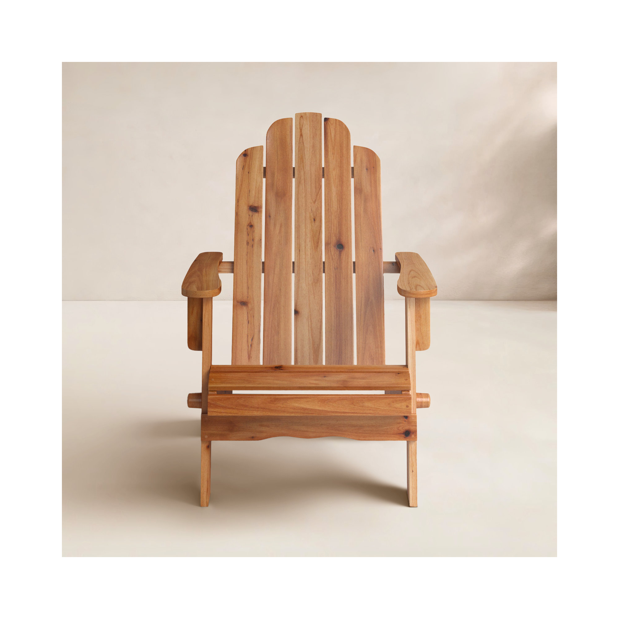 Blackwell Acacia Foldable Outdoor Adirondack Chair, Brown