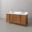 Sequoia 72 In. Double Sink Whitebrook Quartz Countertop Bath Vanity in Mango Wood With Gold Faucet-469412030
