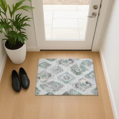 Premium Machine Washable Varasteh AMF1669 Diamonds Rug