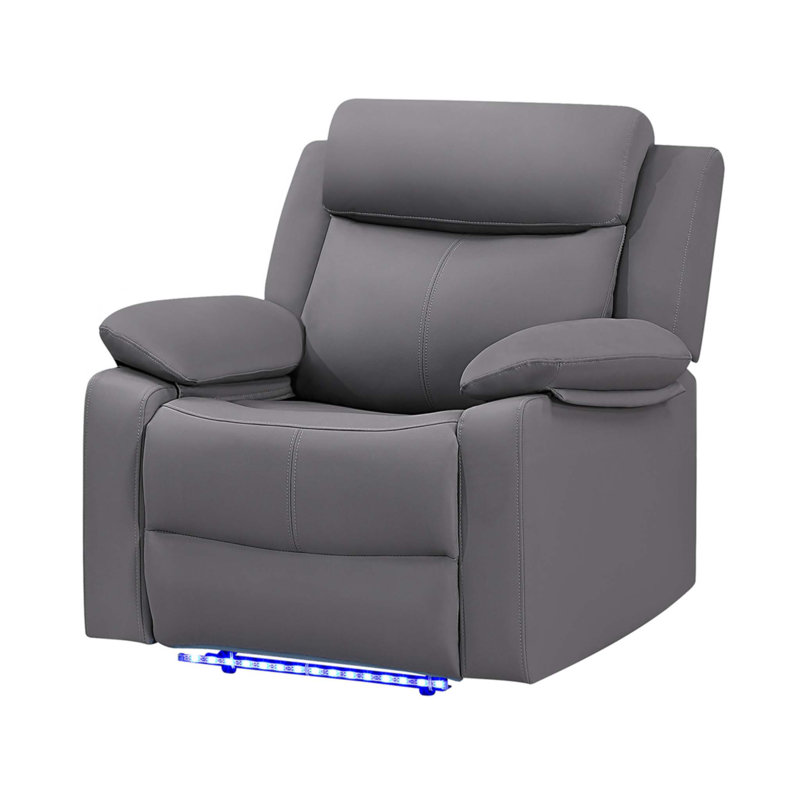 Fauteuil inclinable gris oscillant avec DEL