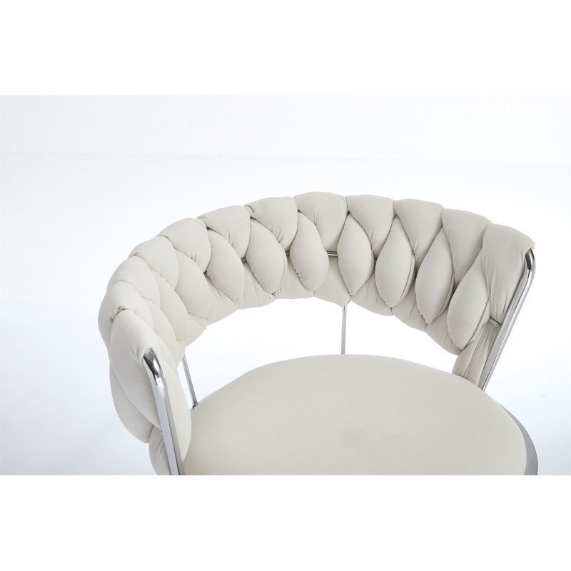Ensemble de 2 tabourets de bar (sans table), Crème