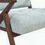 Chaise d'appoint Mid-Century moderne avec coussins moelleux